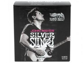 Ernie Ball 3817 John Mayer Silver Slinky Limited 6 Sets Nickel 10 5 47 800x600