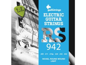 Struny na elektrickou kytaru Galli Rock Star RS942