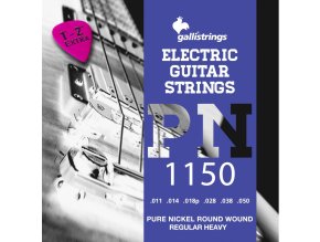 Struny na elektrickou kytaru Galli Pure Nickel PN1150