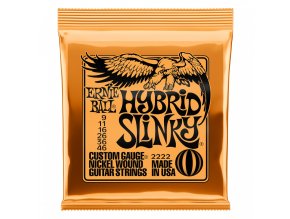 Struny na elektrickou kytaru Ernie Ball Hybrid Slinky EB2222