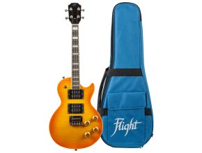 Ukulele elektrické tenorové Flight - Centurion Vintage Burst