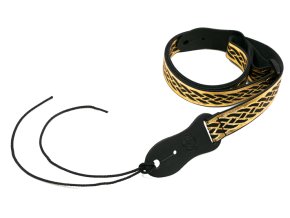 Popruh na ukulele FLIGHT S46 Black Gold Nubuck