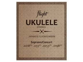 Struny pro sopr./koncertní ukulele Flight FUSSC-100