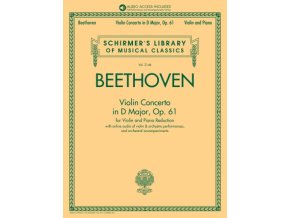 41044 noty na housle violin concerto in d major beethoven