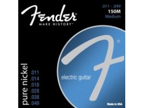 Fender Original 150 Guitar Strings, Pure Nickel Wound, Ball End, 150M .011-.049