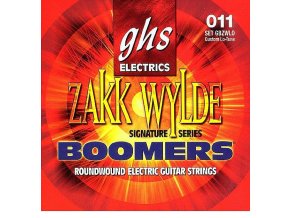 Struny na elektrickou kytaru GHS Boomers Zakk Wylde GBZWLO