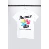IBANEZ T Shirt in weiss mit buntem Kassetten Frontprint IBAT002 65828d6