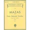MAZAS - 40 Selected Studies, Op. 36 for the violin - book 1