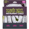 Ernie Ball 6045 30'Coiled Straight/Angle Instrument Cable WH