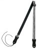 Popruh na ukulele FLIGHT S46 Black Silver Nubuck