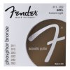 Fender Phosphor Bronze Acoustic Guitar Strings, Ball End, 60CL .011-.050