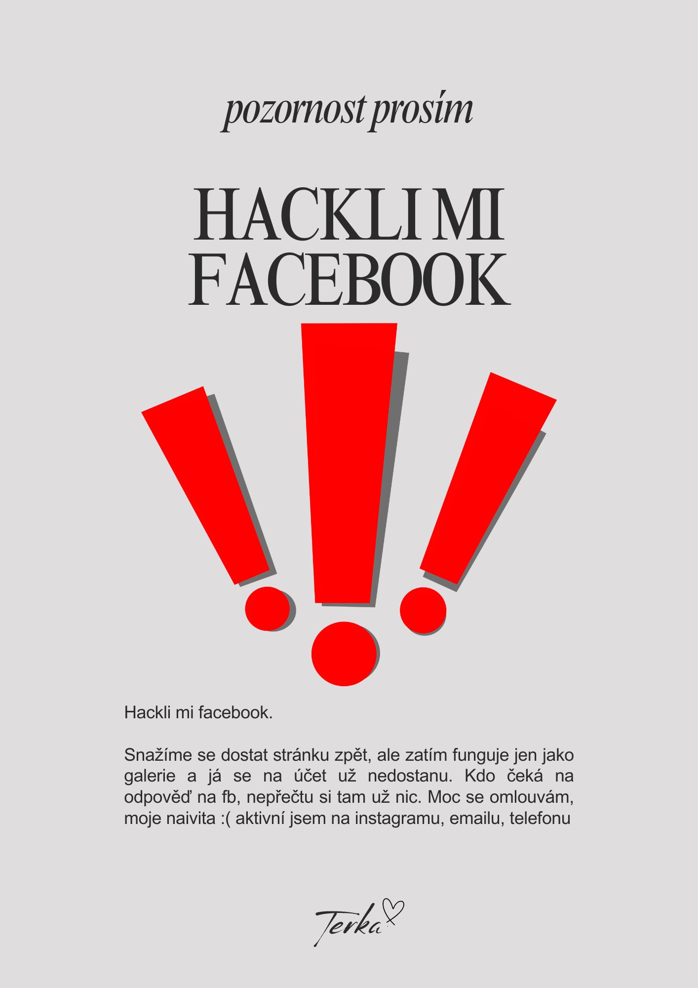 nemám facebook