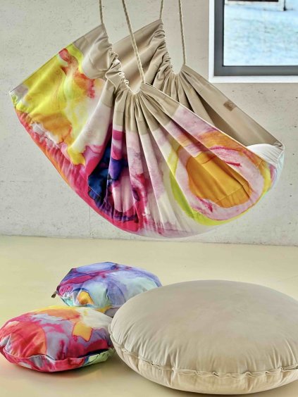 Dospělácké závěsné křeslo - LÍBEJ MĚ