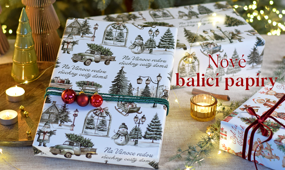 Nové motivy českých balicích papírů 2025