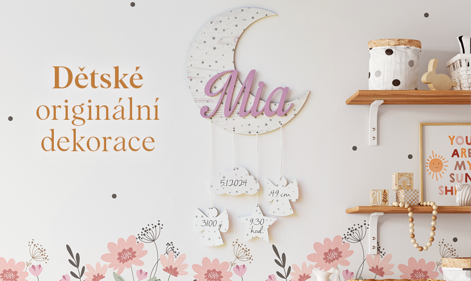 Dětské originální dekorace na míru