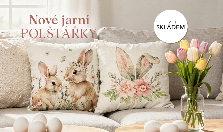 Nové jarní polštářky za skvělé ceny!