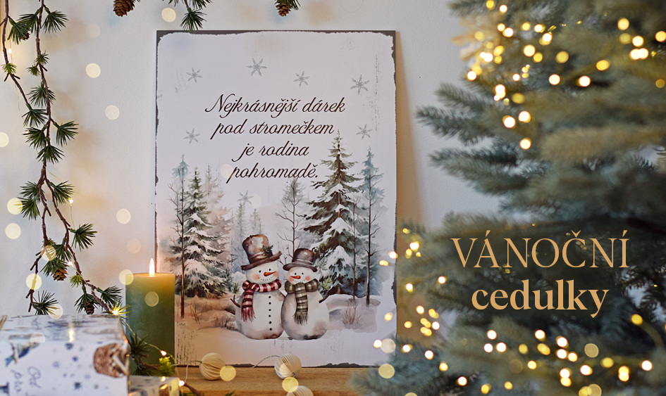 Vánoční cedulky