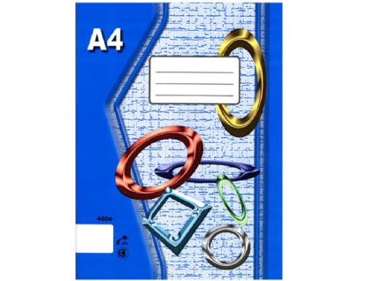 Sešit - 460 , A4 - modrý