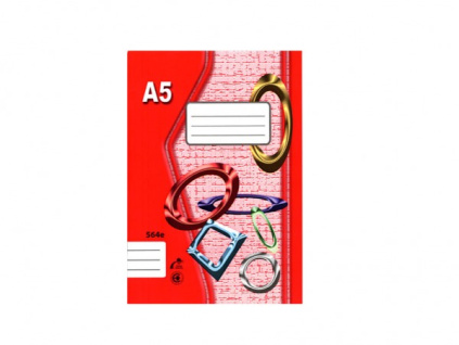 Sešit 564, A5 - červený