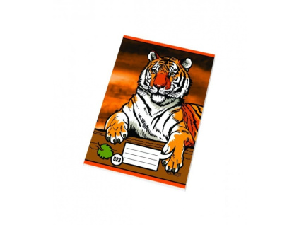 Sešit 523 , A5 , bělený - Tygr