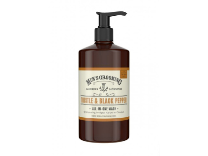 Scottish Fine Soaps Pánský mycí gel na tělo a vlasy - Ostropestřec & Černý pepř