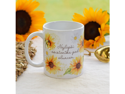 Hrnek Slunečnice - Nejlepší asistentka pod sluncem