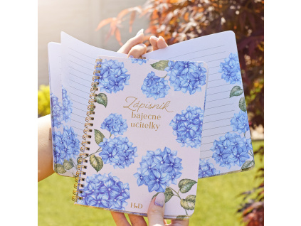 Zápisník Hortenzie A5 - Pro báječnou učitelku (nová edice)