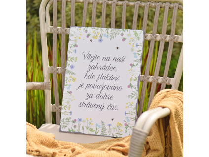 Cedule LOUKA - Vítejte na naší zahrádce