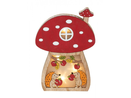 LED světýlko muchomůrka se zvířátky