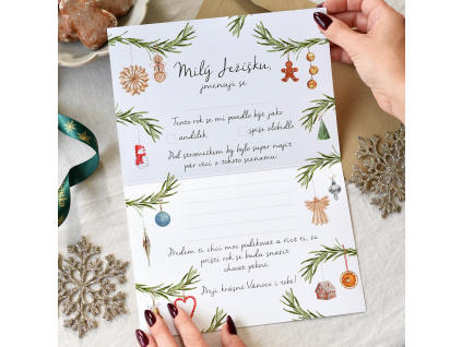 Dopis Milý Ježíšku - kolekce Kouzlo Vánoc