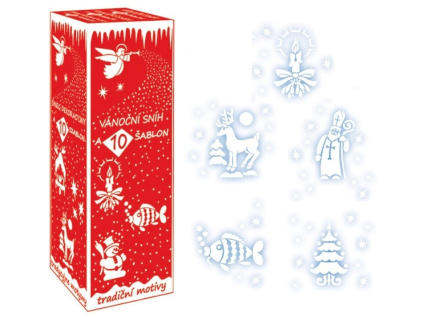 Sníh ve spreji 150 ml s 10 šablonami