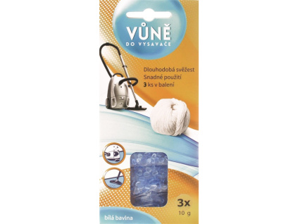 Vůně do vysavače BÍLÁ BAVLNA 3 x 10 g