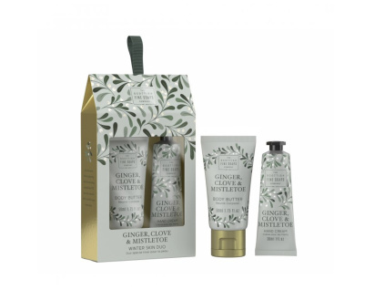 Scottish Fine Soaps Sada péče o tělo - Zázvor, Hřebíček & Jmelí, 2ks