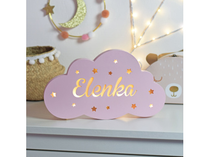 LED mráček se jménem - pro holčičku