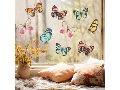 Samolepka na okno - Jarní motýli