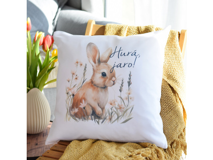 Dekorační polštář - Hurá, jaro!