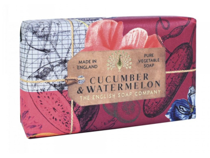 English Soap Company Tuhé mýdlo - Okurka & Meloun, 190g