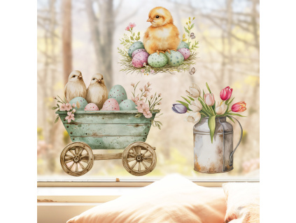 Samolepka na okno - Vítáme jaro