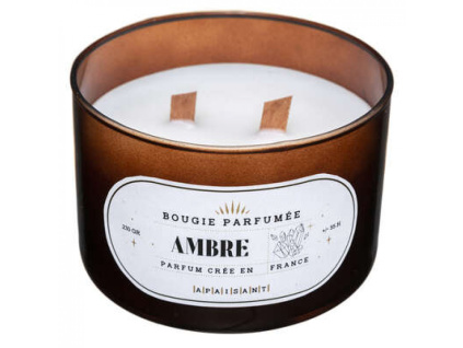 Vonná svíčka - Ambre , 470g, hnědá