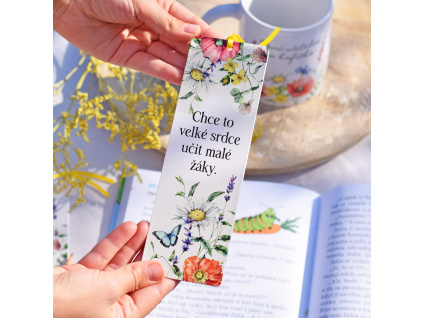 Záložka do knížky - Velké srdce (Česká louka)