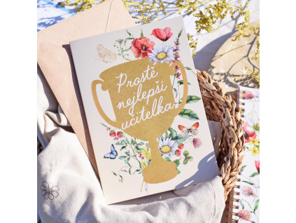 Přání v obálce - Prostě nejlepší učitelka (Česká louka)