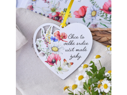 Srdce Česká louka - Chce to velké srdce učit malé žáky.