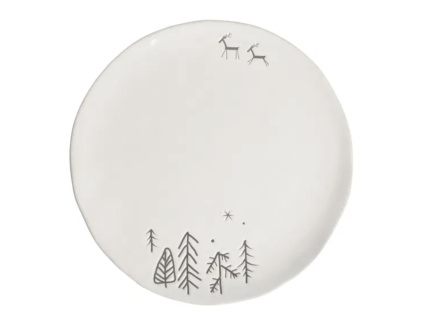 Vánoční keramický talíř - 26,7 cm