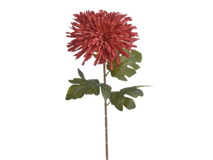 Chryzantéma 72 cm - červená s oranžovým podbarvením