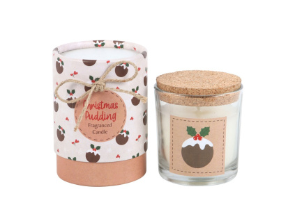 Vánoční vonná svíčka - puding 330g