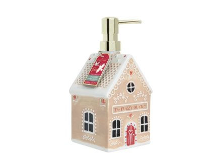 WINTER WONDERLAND - mýdlo na ruce, 650 ml mýdlo na ruce s tradiční vánoční vůní v keramické perníkové chaloupce