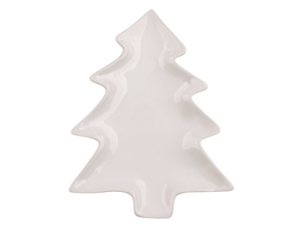 Dekorace strom z porcelánu 15 x 12 x 1,5 cm