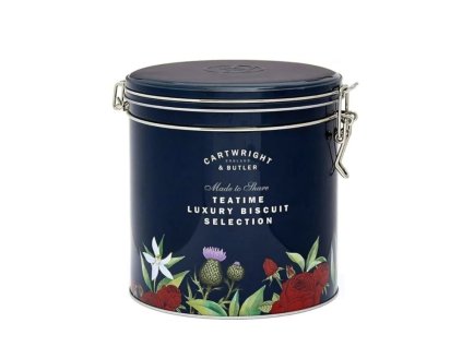 Cartwright & Butler - Teatime Luxury Biscuit Selection Dóza s mixem sušenek a čajů, 580 g