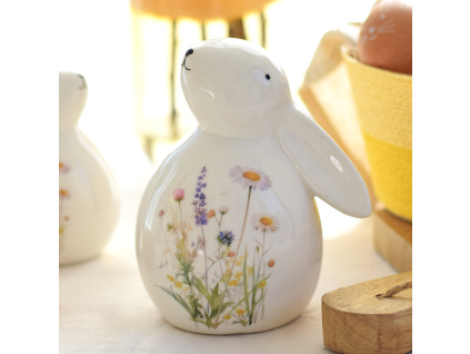 Keramický zajíc Fionn 12x9,7x14,7 cm