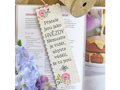 Záložka do knížky - Přátelé jsou jako hvězdy